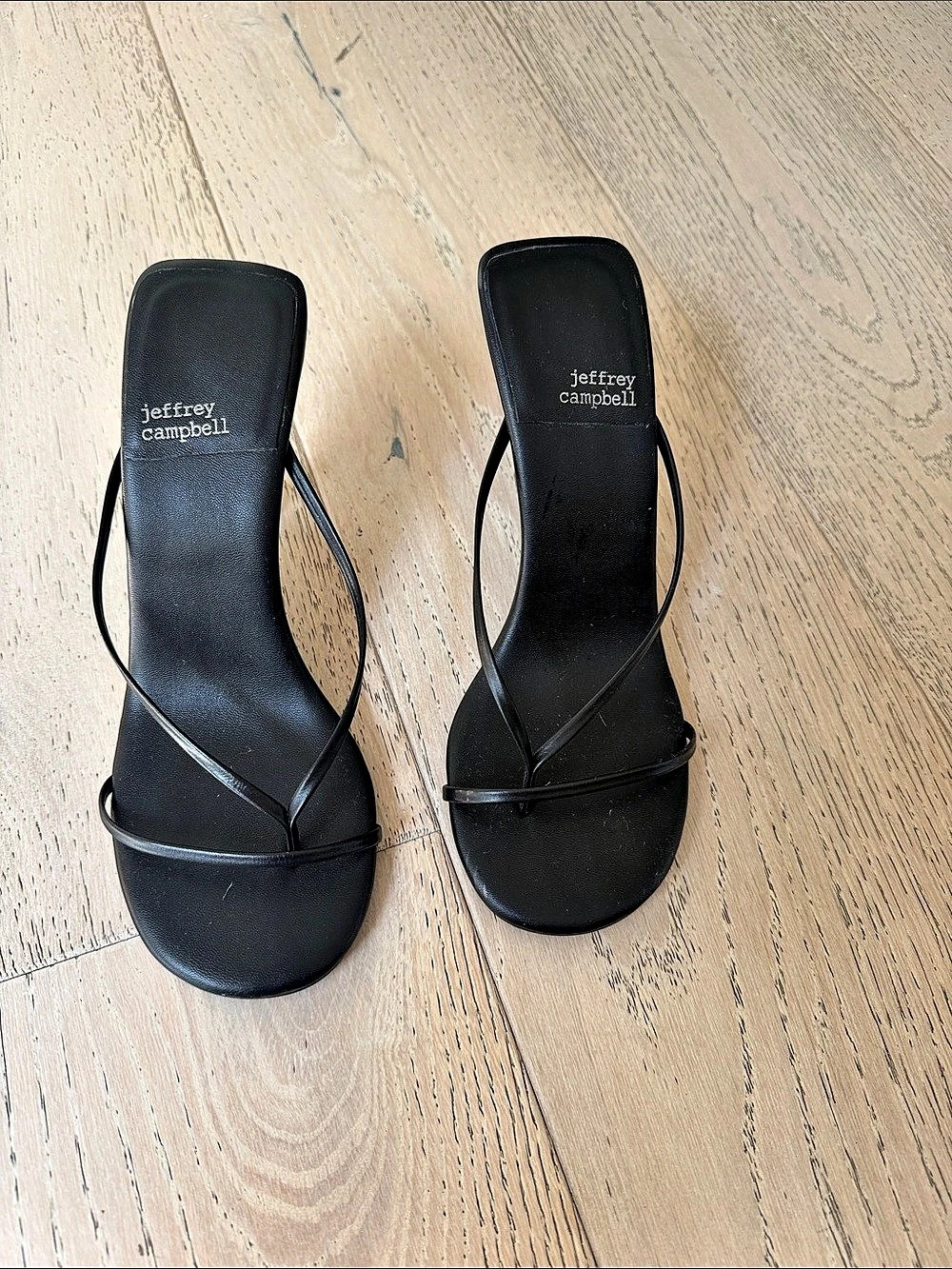 Jeffrey Campbell Agent Black Strappy Heels